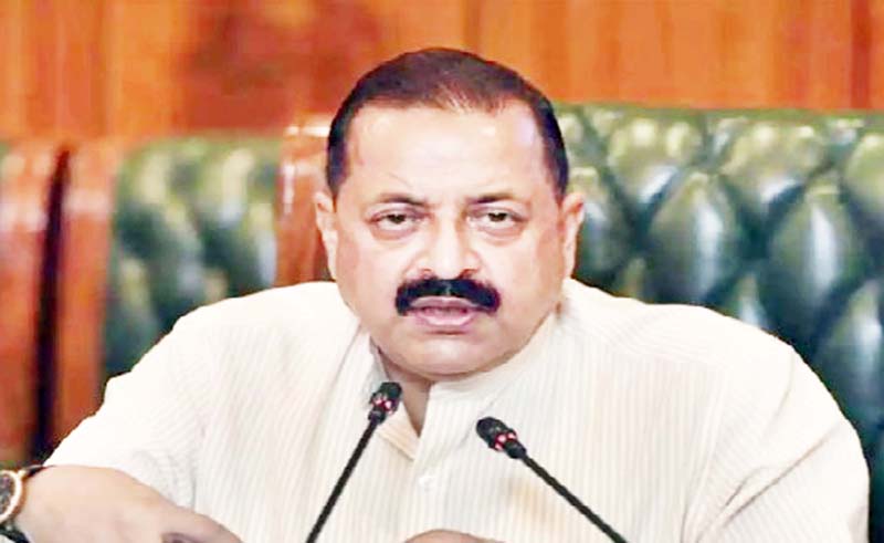 Union Minister Dr Jitendra Singh interacting with media persons on ...