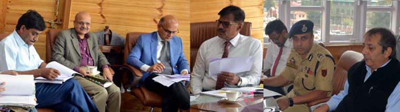 Advisors K K Sharma And Vijay Kumar Chairing A Meeting On