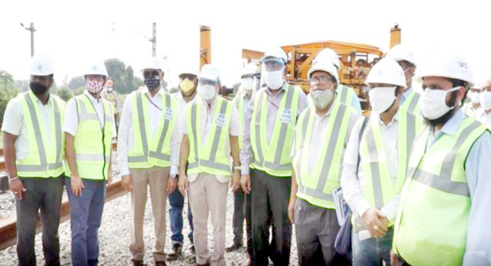 VC NITI Aayog, Railway Board Chairman inspect NTC working site on ...