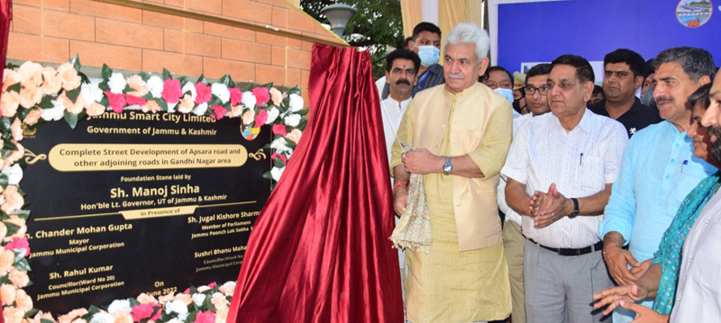 Awaam Ki Baat » Lt Governor lays foundation stone for Jhelum riverfront  development