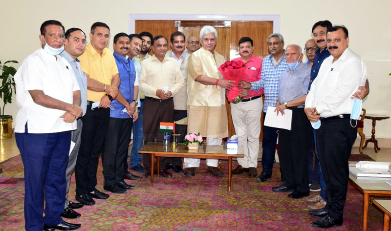 Rana, DDC chairman, CCI, FOIJ delegations call on LG - Jammu Kashmir ...