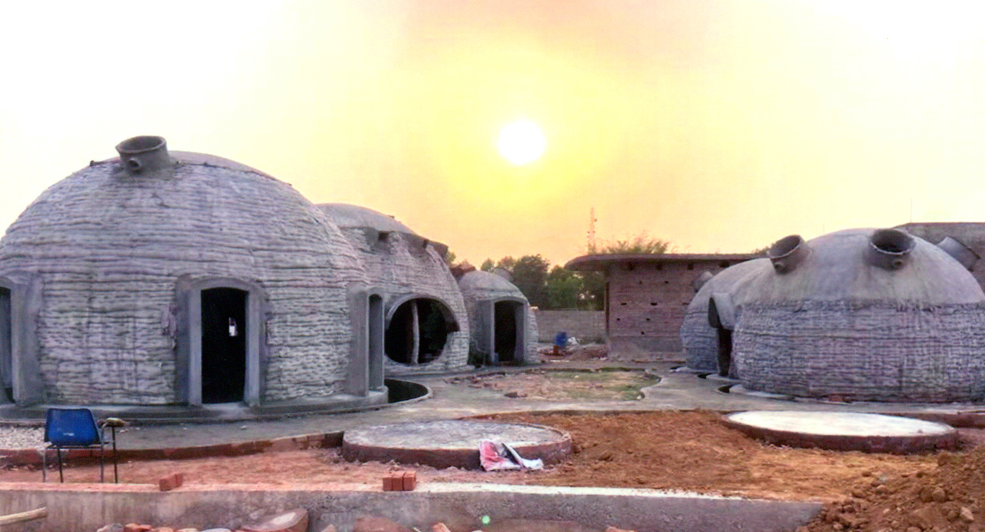 Dome-Shells constructed by Spur Dshelters in Jammu.